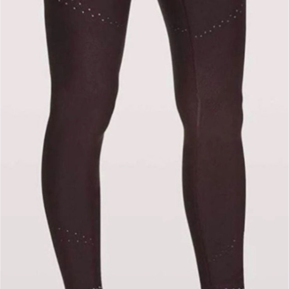 Lululemon Zoned In Tight 27” Leggings Maroon Size 8 New - Picture 3 of 4
